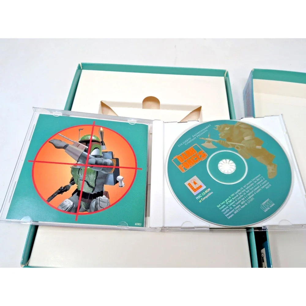 1994 Star Wars Dark Forces Lucas Arts POWER MAC Enhanced Big Box CD-ROM